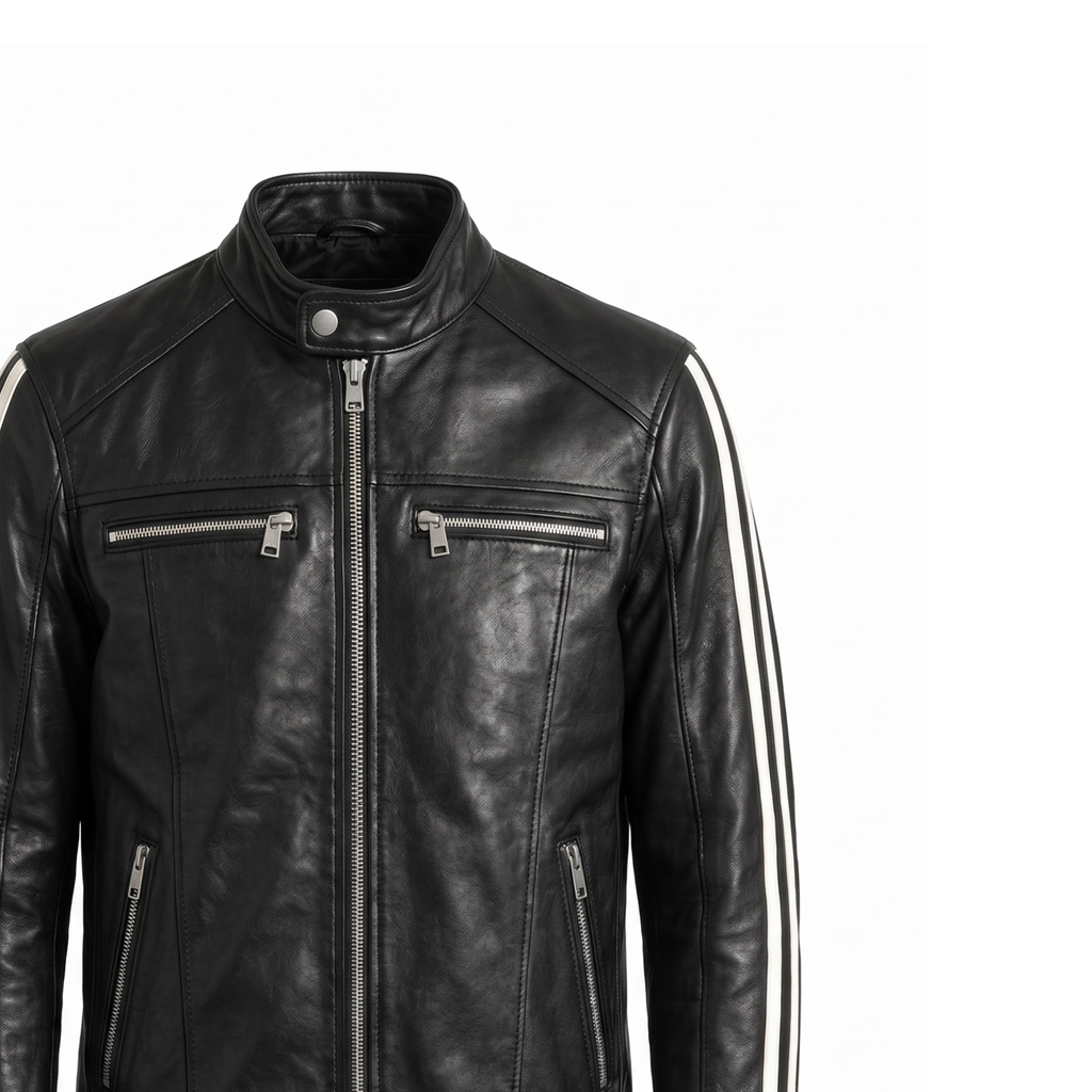 Inspired by Leon Kennedy RE Vendetta Leather Jacket | Men's Gaming Cosplay Biker Coat