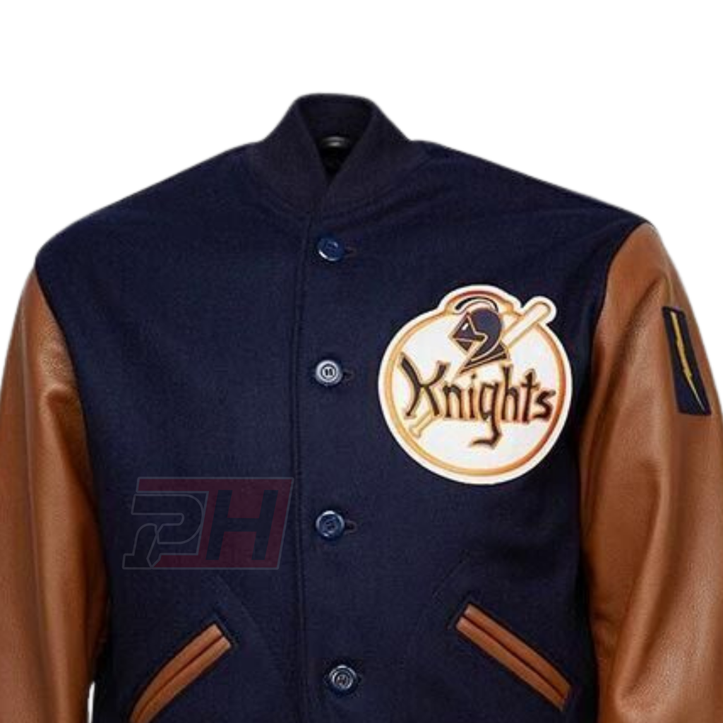 Men's NY Knights Varsity Jacket | The Natural Roy Hobbs Retro Baseball Letterman Coat