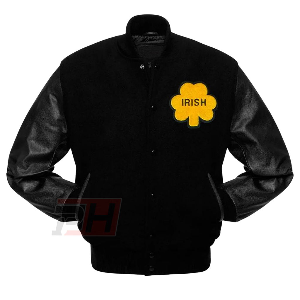 Men's Rudy Irish Varsity Jacket | Notre Dame Style Vintage Football Letterman Coat