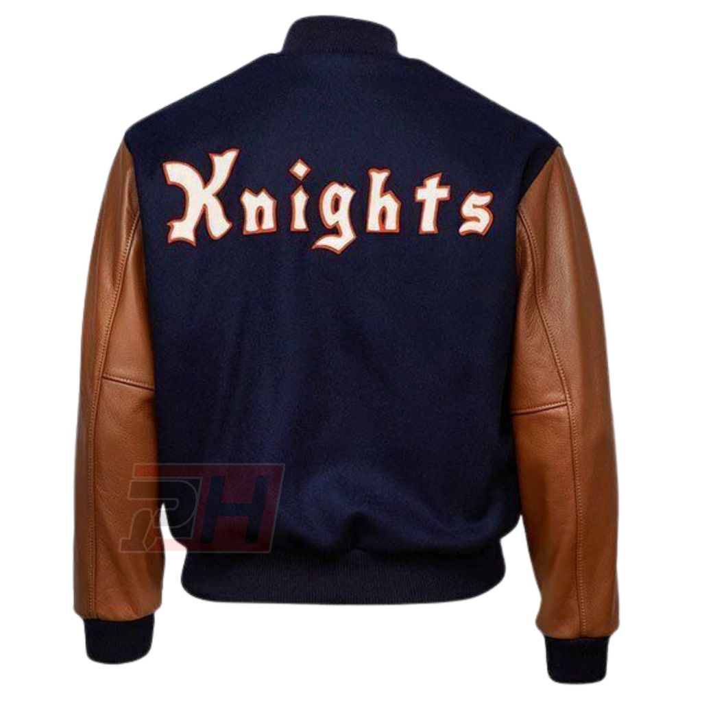 Men's NY Knights Varsity Jacket | The Natural Roy Hobbs Retro Baseball Letterman Coat