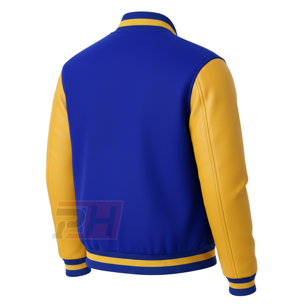 Men's Teen Wolf Michael J. Fox Varsity Jacket | Retro 80s BHS Letterman Bomber Coat