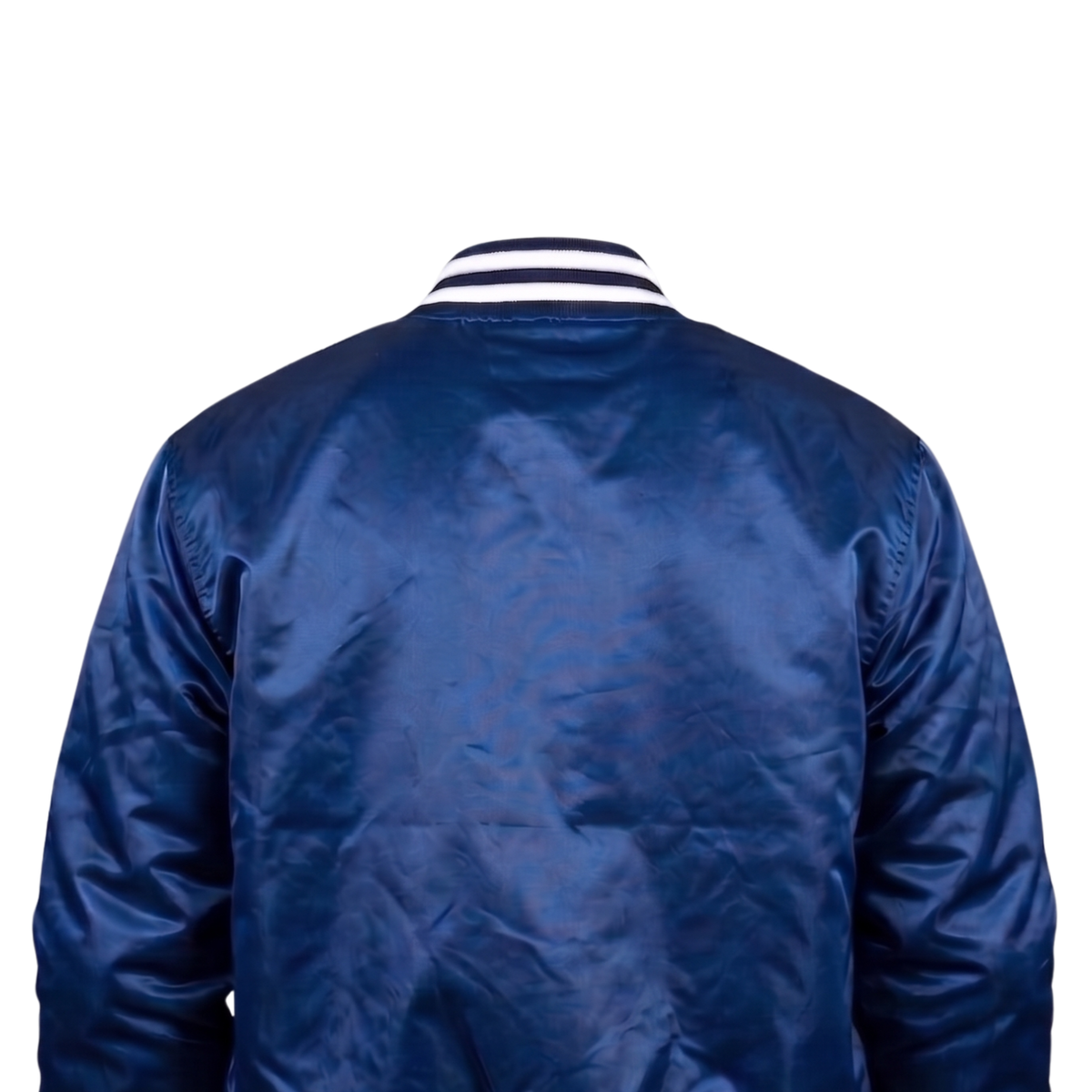 Toronto Maple Leafs Retro Blue Satin Varsity Jacket | Men's Sports Bomber